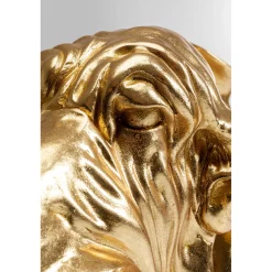 KARE Design Figurines Décoratives|Figurine Décorative Coiffed Dog Dore 52Cm