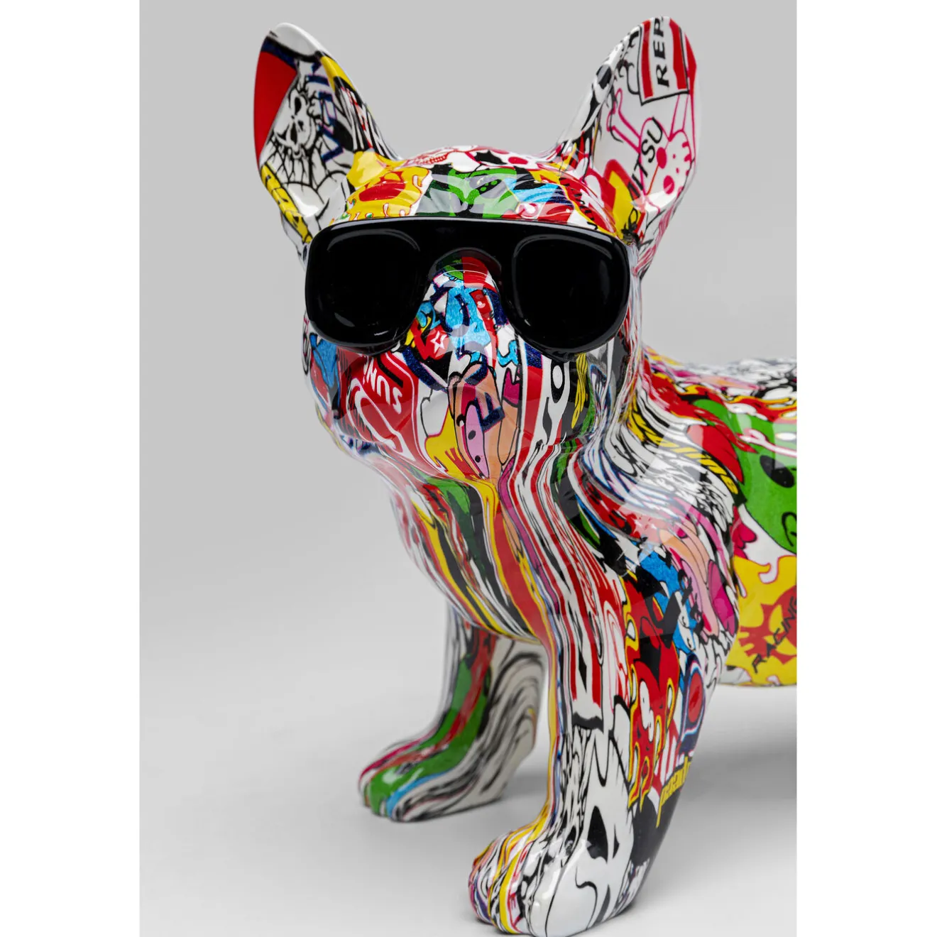 KARE Design Figurines Décoratives|Figurine Décorative Comic Dog Glasses 25Cm