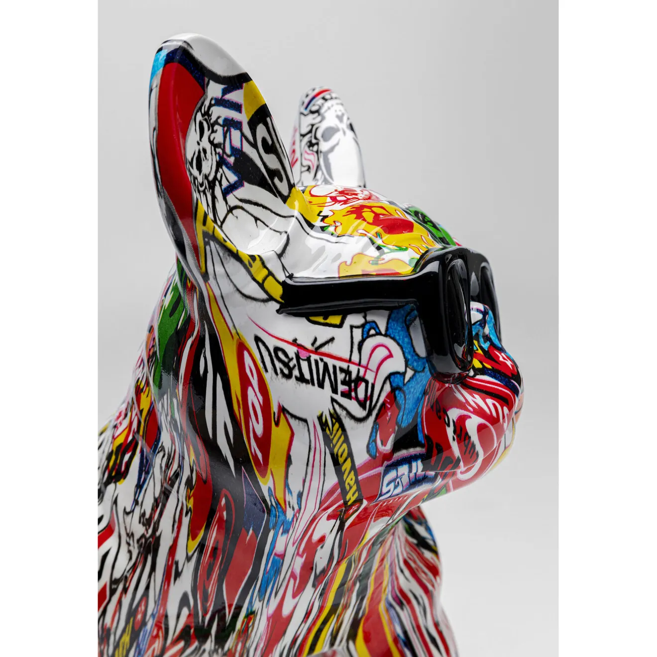 KARE Design Figurines Décoratives|Figurine Décorative Comic Dog Glasses 25Cm