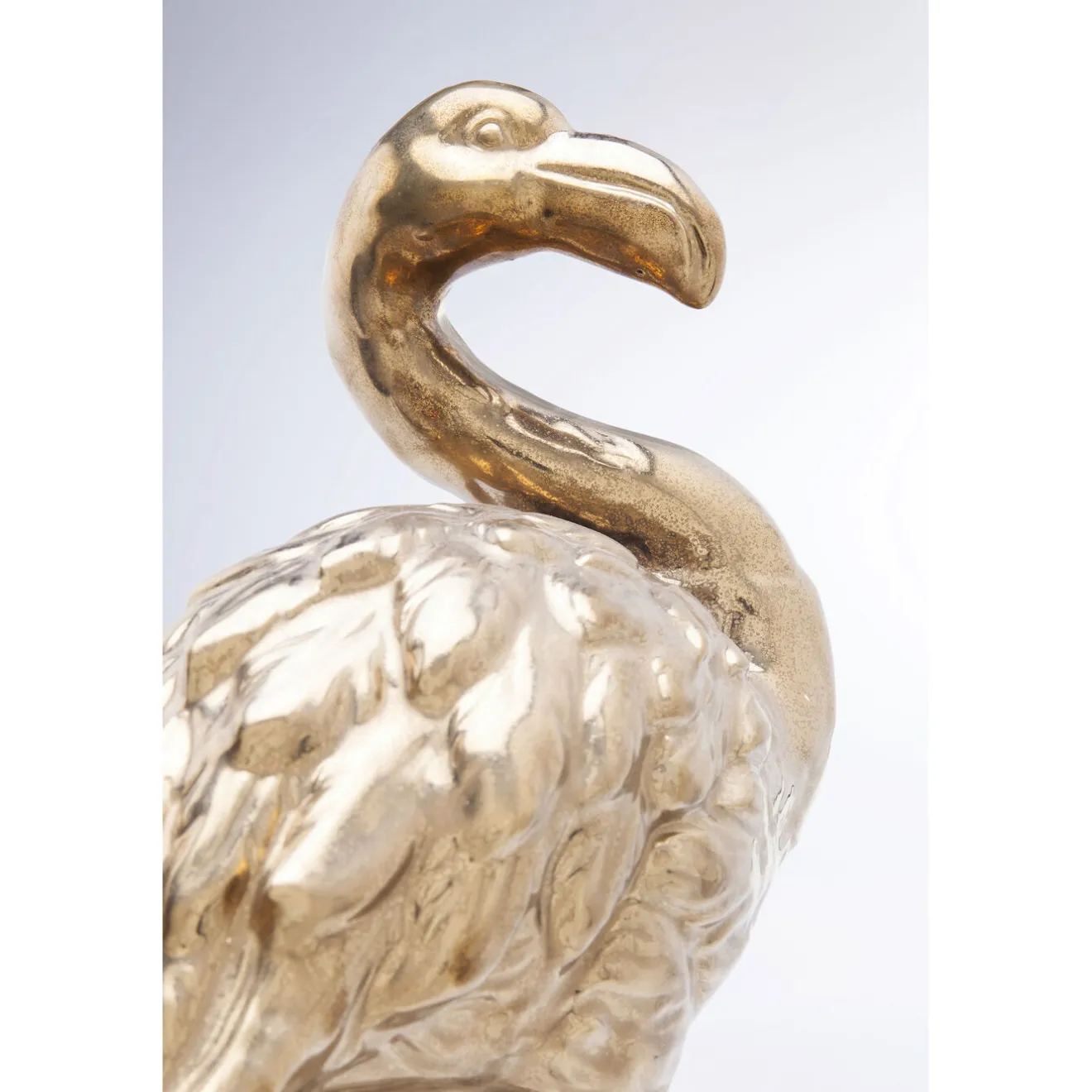 KARE Design Figurines Décoratives|Figurine Décorative Flamingo Front Dore