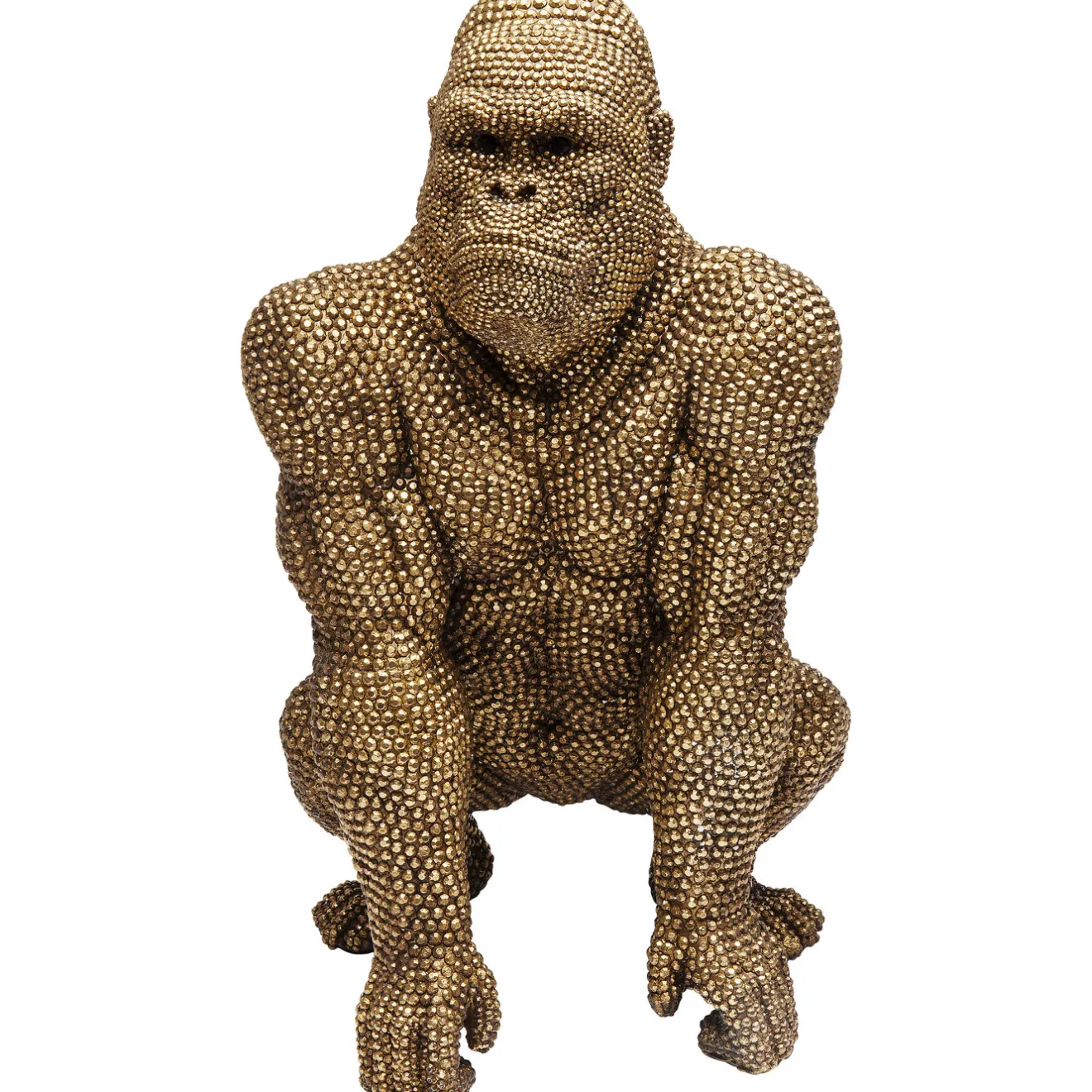 KARE Design Figurines Décoratives|Figurine Décorative Gorilla Dore 80Cm