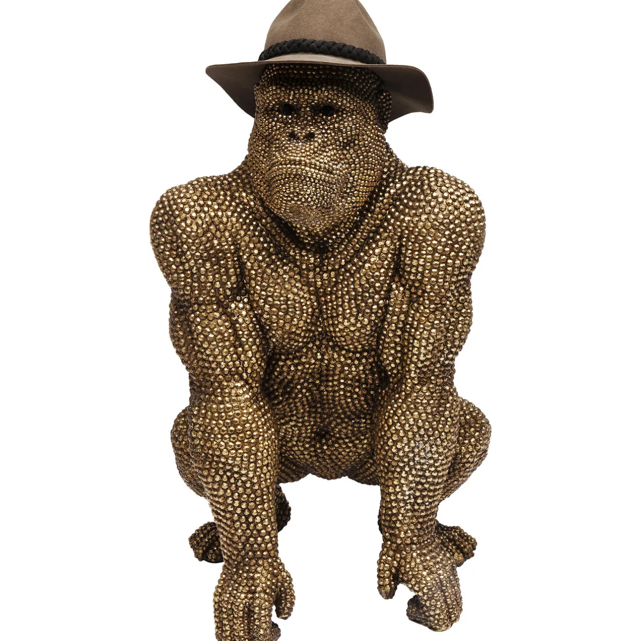 KARE Design Figurines Décoratives|Figurine Décorative Gorilla Dore 80Cm