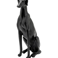 KARE Design Figurines Décoratives|Figurine Décorative Greyhound Bruno Noir Mat 80Cm