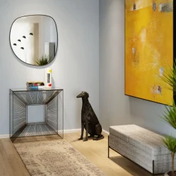 KARE Design Figurines Décoratives|Figurine Décorative Greyhound Bruno Noir Mat 80Cm