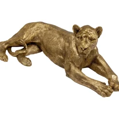 KARE Design Figurines Décoratives|Figurine Décorative Lion Dore 113Cm