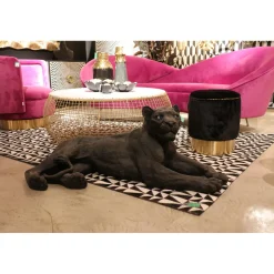 KARE Design Figurines Décoratives|Figurine Décorative Lion Noir 113Cm