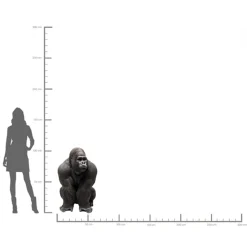 KARE Design Figurines Décoratives|Figurine Décorative Monkey Gorilla Front Xxl 107Cm