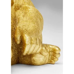 KARE Design Figurines Décoratives|Figurine Décorative Monkey Gorilla Side Dore 76Cm
