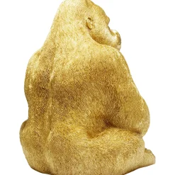 KARE Design Figurines Décoratives|Figurine Décorative Monkey Gorilla Side Dore 76Cm