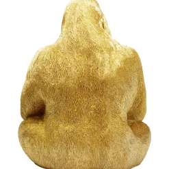KARE Design Figurines Décoratives|Figurine Décorative Monkey Gorilla Side Dore 76Cm