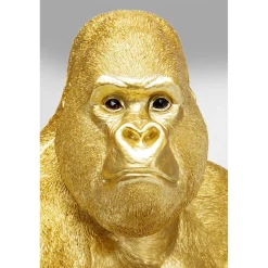 KARE Design Figurines Décoratives|Figurine Décorative Monkey Gorilla Side Dore 76Cm