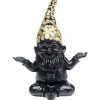 KARE Design Figurines Décoratives|Figurine Décorative Nain Meditation Noir-Dore 19Cm
