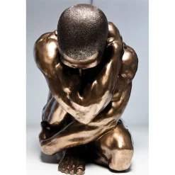 KARE Design Figurines Décoratives|Figurine Décorative Nude Man Hug Bronze 54Cm