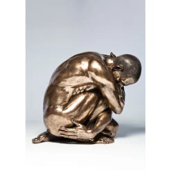 KARE Design Figurines Décoratives|Figurine Décorative Nude Man Hug Bronze 54Cm