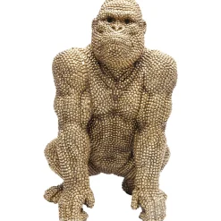 KARE Design Figurines Décoratives|Figurine Décorative Shiny Gorilla Dore 46Cm