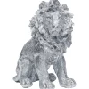 KARE Design Figurines Décoratives|Figurine Décorative Sitting Lion Argente 42Cm