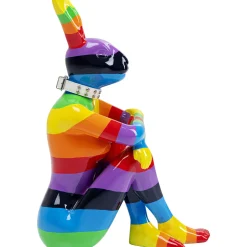KARE Design Figurines Décoratives|Figurine Décorative Sitting Rabbit Rainbow 80