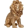 KARE Design Figurines Décoratives|Figurine Décorative Sitting Lion Dore 42Cm