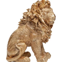 KARE Design Figurines Décoratives|Figurine Décorative Sitting Lion Dore 42Cm