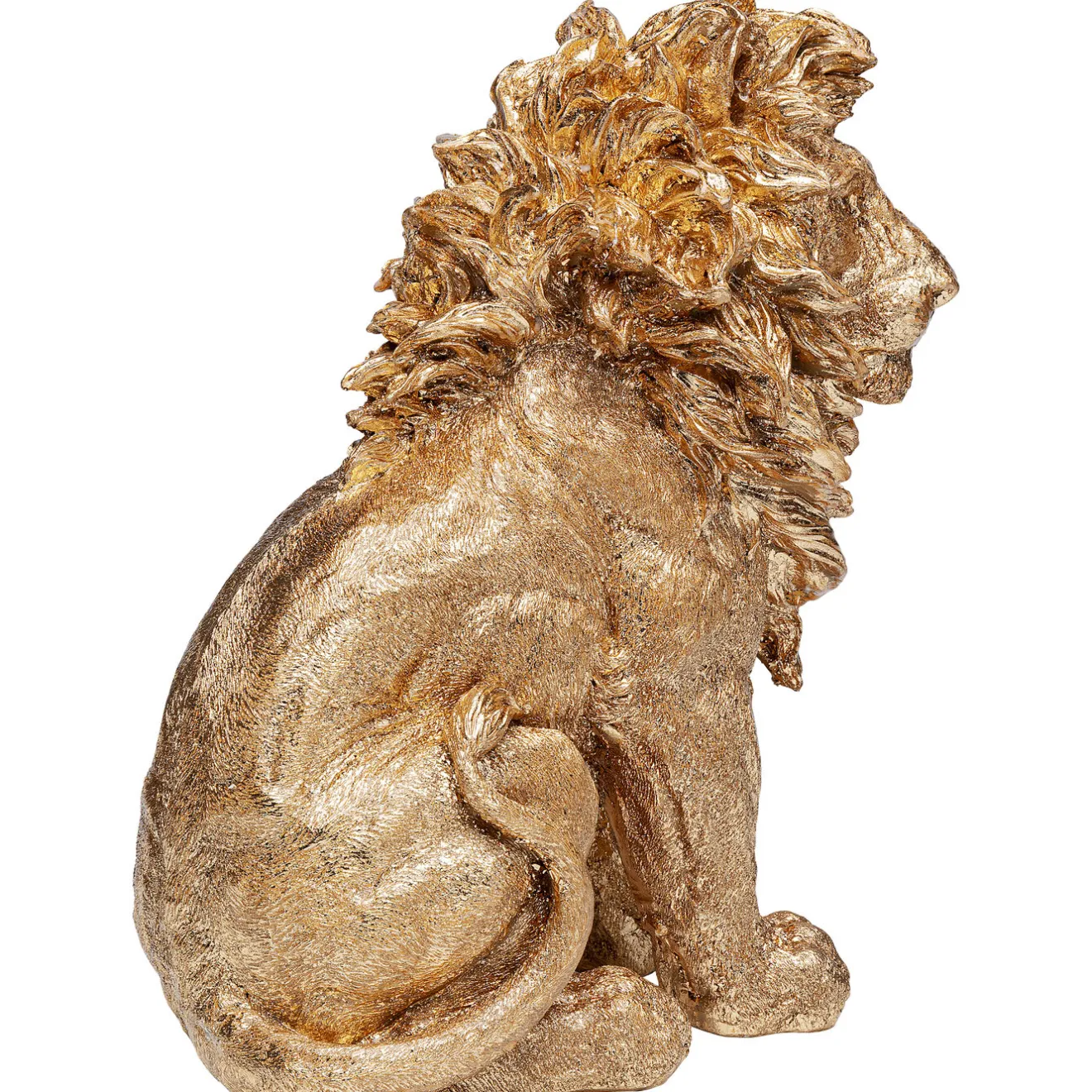 KARE Design Figurines Décoratives|Figurine Décorative Sitting Lion Dore 42Cm