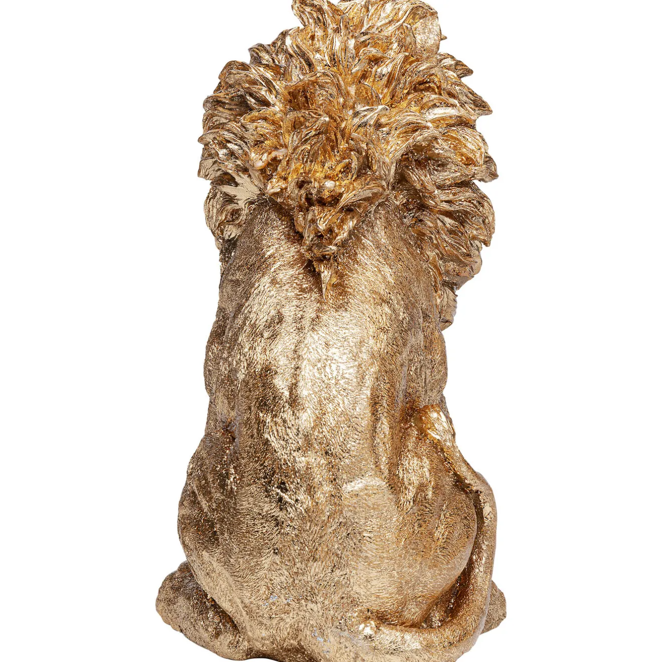 KARE Design Figurines Décoratives|Figurine Décorative Sitting Lion Dore 42Cm