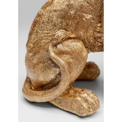 KARE Design Figurines Décoratives|Figurine Décorative Sitting Lion Dore 42Cm
