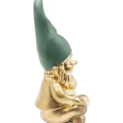 KARE Design Figurines Décoratives|Figurine Décorative Zwerg Sitting Dore Vert 19Cm