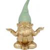 KARE Design Figurines Décoratives|Figurine Décorative Zwerg Meditation Dore Vert 19C