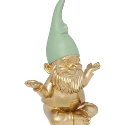KARE Design Figurines Décoratives|Figurine Décorative Zwerg Meditation Dore Vert 19C