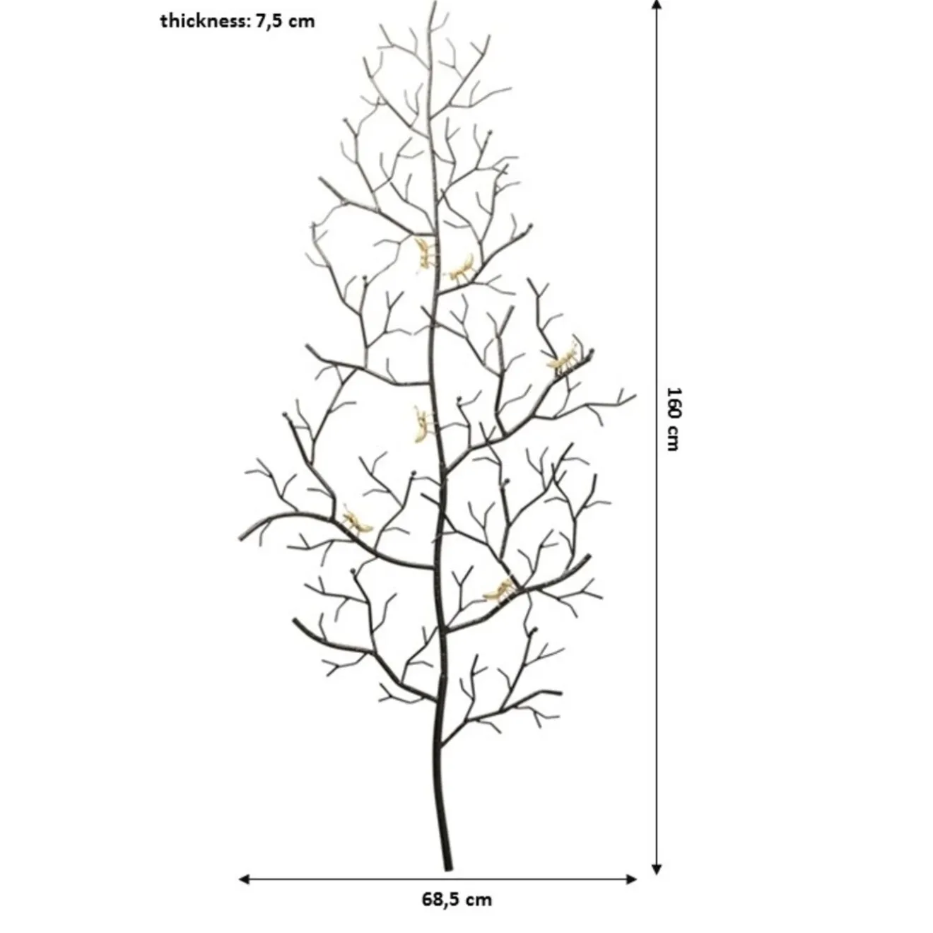 KARE Design Pateres|Garderobe Murale Ants On A Tree Gm