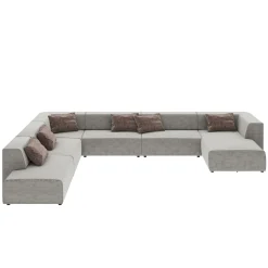 KARE Design Canapés D'Angle|Grand Canapés D Angles Infinity Miami Gris