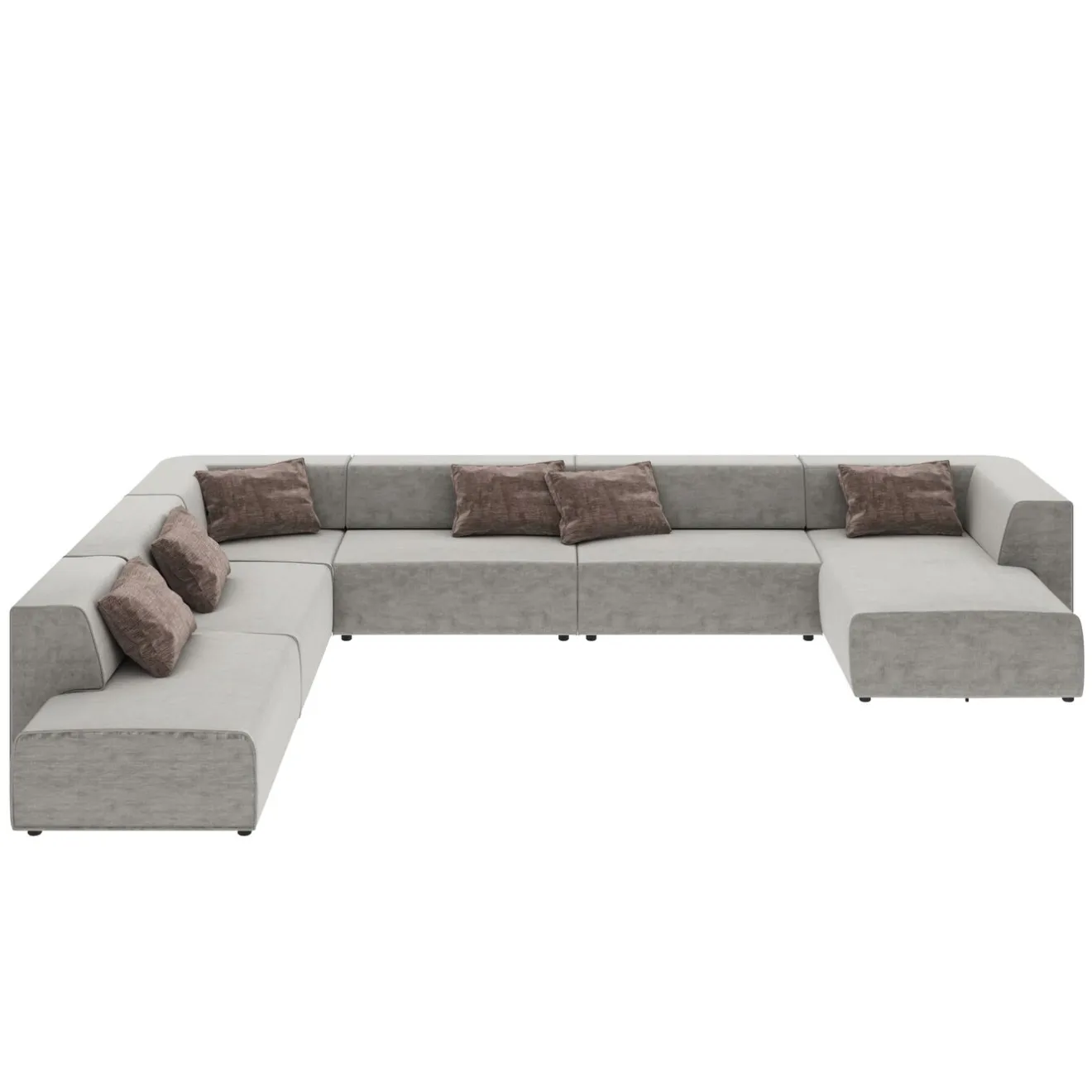 KARE Design Canapés D'Angle|Grand Canapés D Angles Infinity Miami Gris