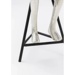 KARE Design Horloges De Table|Horloge A Poser Sitting Man Argente 12X31Cm