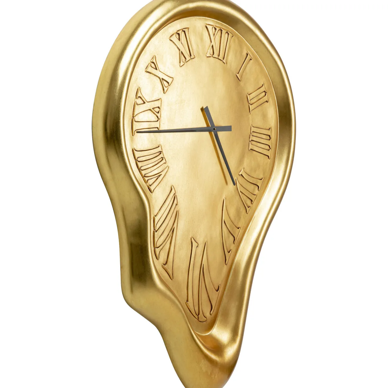 KARE Design Horloges Murales|Horloge Murale Big Drop Dore 92X127Cm