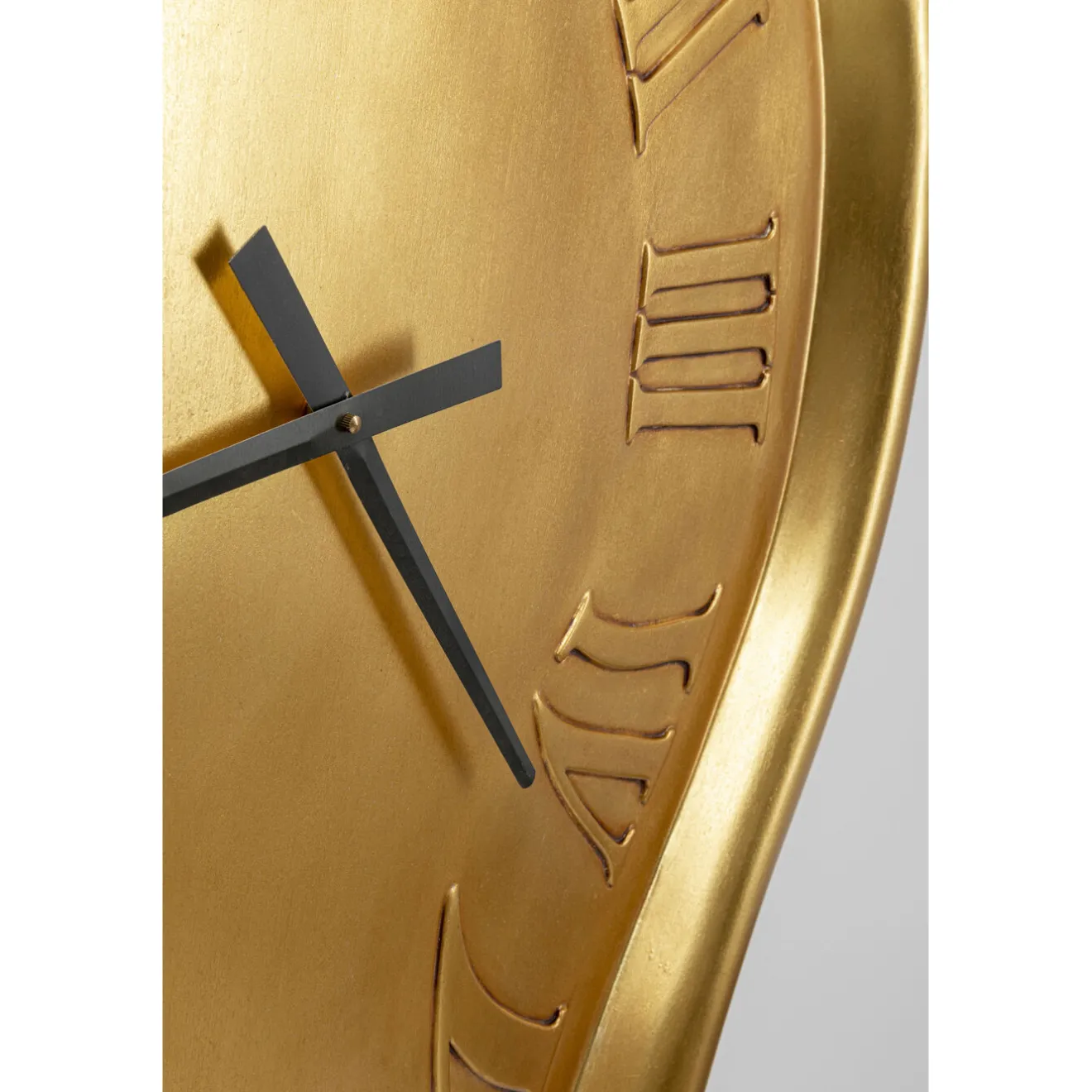 KARE Design Horloges Murales|Horloge Murale Big Drop Dore 92X127Cm