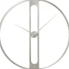 KARE Design Horloges Murales|Horloge Murale Clip Argente O60Cm