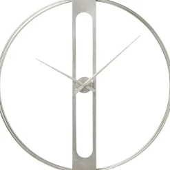 KARE Design Horloges Murales|Horloge Murale Clip Argente O60Cm