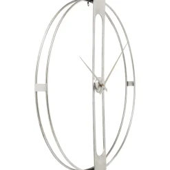 KARE Design Horloges Murales|Horloge Murale Clip Argente O60Cm
