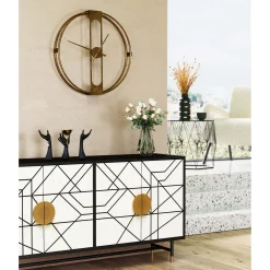 KARE Design Horloges Murales|Horloge Murale Clip Gold O60Cm