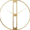 KARE Design Horloges Murales|Horloge Murale Clip Gold O107Cm