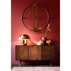 KARE Design Horloges Murales|Horloge Murale Clip Gold O107Cm