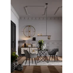 KARE Design Horloges Murales|Horloge Murale Clip Gold O107Cm