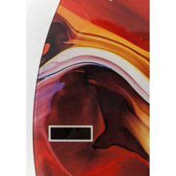 KARE Design Horloges Murales|Horloge Murale En Verre Chaos Fire O80Cm