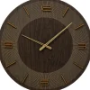 KARE Design Horloges Murales|Horloge Murale Levi Marron O60Cm