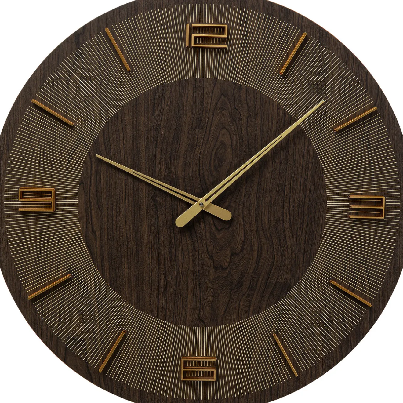 KARE Design Horloges Murales|Horloge Murale Levi Marron O60Cm