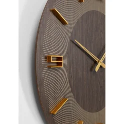 KARE Design Horloges Murales|Horloge Murale Levi Marron O60Cm