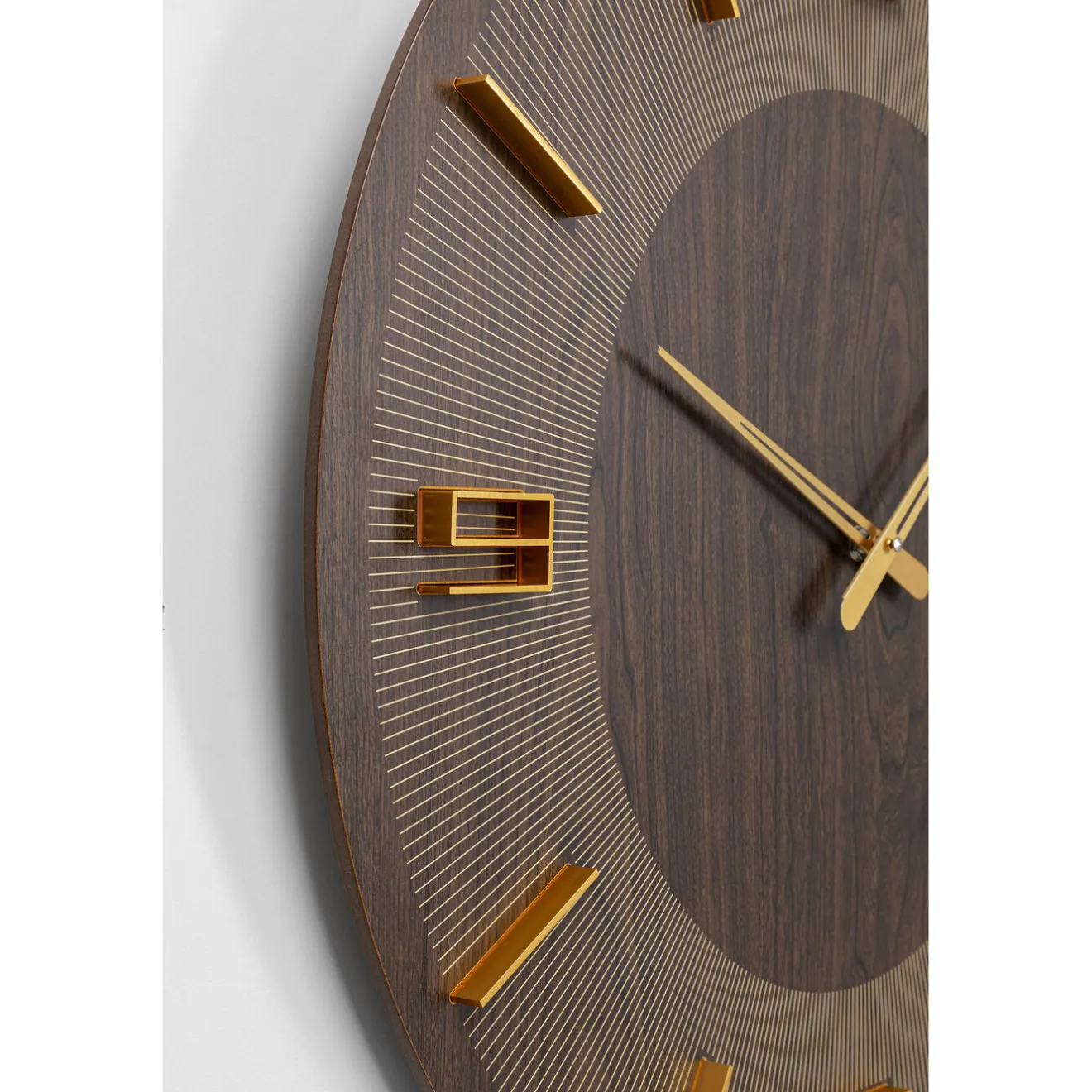 KARE Design Horloges Murales|Horloge Murale Levi Marron O60Cm