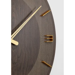 KARE Design Horloges Murales|Horloge Murale Levi Marron O60Cm