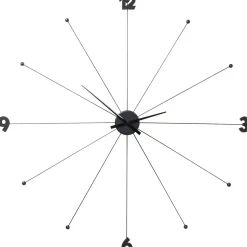 KARE Design Horloges Murales|Horloge Murale Like Umbrella Noire