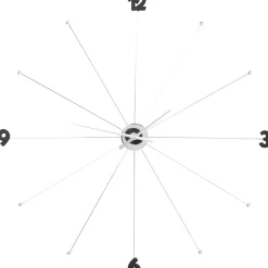 KARE Design Horloges Murales|Horloge Murale Like Umbrella Chromee